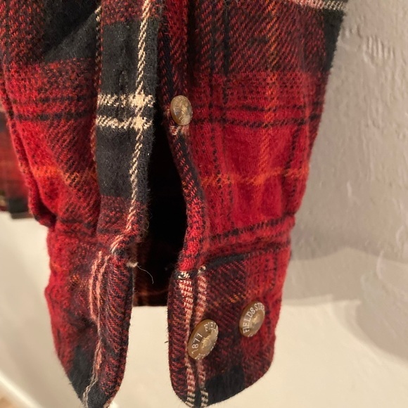 FIELD & STREAM red flannel button down long sleeve size XXL - Picture 3 of 8